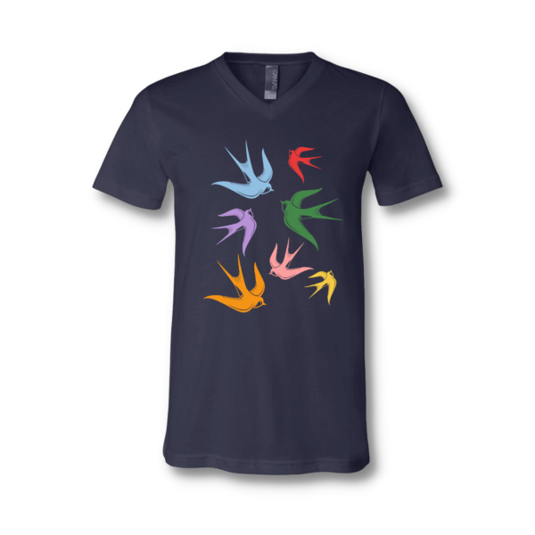 unisex V-neck mock up