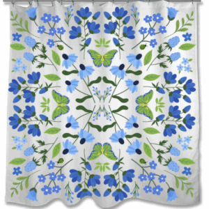 customize shower curtains mock up