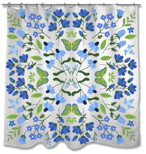 customize shower curtains mock up